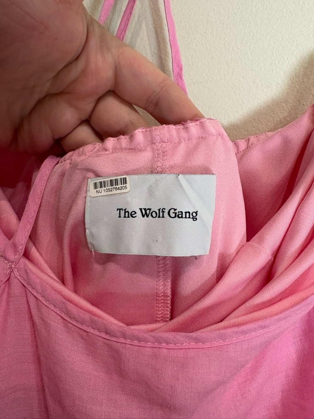 The Wolf Gang Lolana Ramie Mini Dress in Candy Pink Size Small - Picture 7 of 8